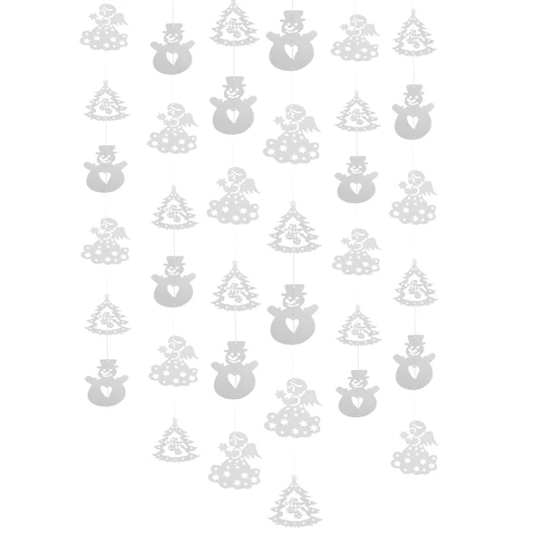 Sophisticated Maxbell 36pcs set Christmas Party Cute Angel Snowman Tree Paper DIY Garland Xmas Wedding Home DIY Ornaments Quality