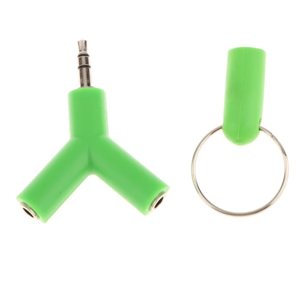 Exceptional Maxbell 3.5mm Stereo Audio Jack Earphone Headphone 2-Way Y-Shape Splitter Adapter Green Authentic