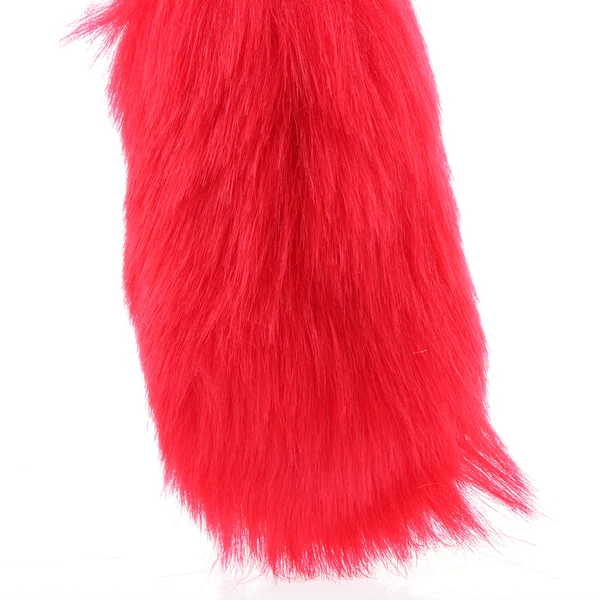 Secure Maxbell Manmade Rabbit Hair Tassel Handbag Car Keychain Keyring Charm - Red Classic