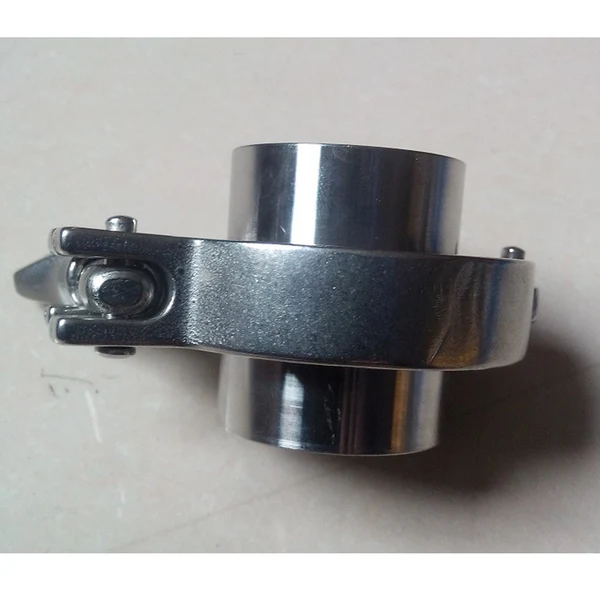 Durable Maxbell SS304 1-1 4'' OD 2×Sanitary Pipe Weld Ferrule 1×Tri Clamp 1× PTFE Gasket Set Relaxed