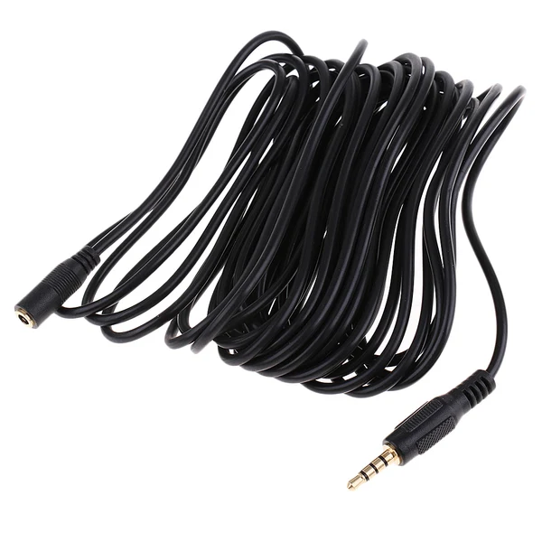 Quality Maxbell 6m 3.5mm Jack Speaker Headphone Extension Cable for Plug Jack Stereo Car AUX Verified