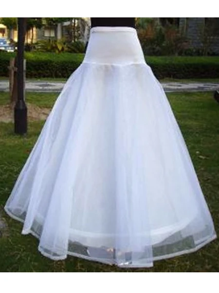 Top-Quality Maxbell 1 Hoop Two Layers Wedding Ball Gown Long Crinoline Petticoat Specialty