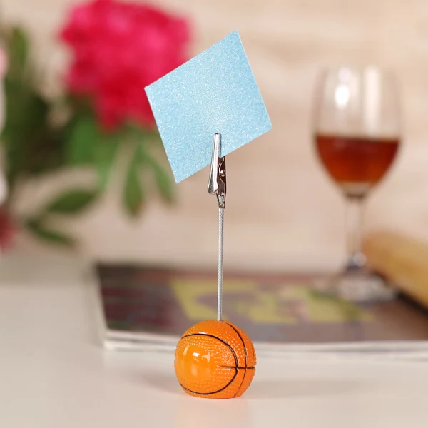 Practical Maxbell Basketball Wire Memo Holder Paper Note Clip Recyclable