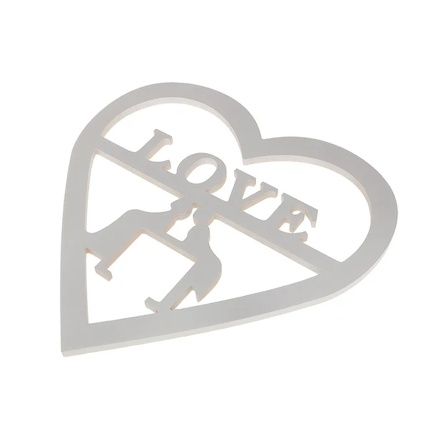 Trendy Maxbell Bride Groom Wood Heart Wooden White Love Sign Board Home Wedding Decorative Next-Generation