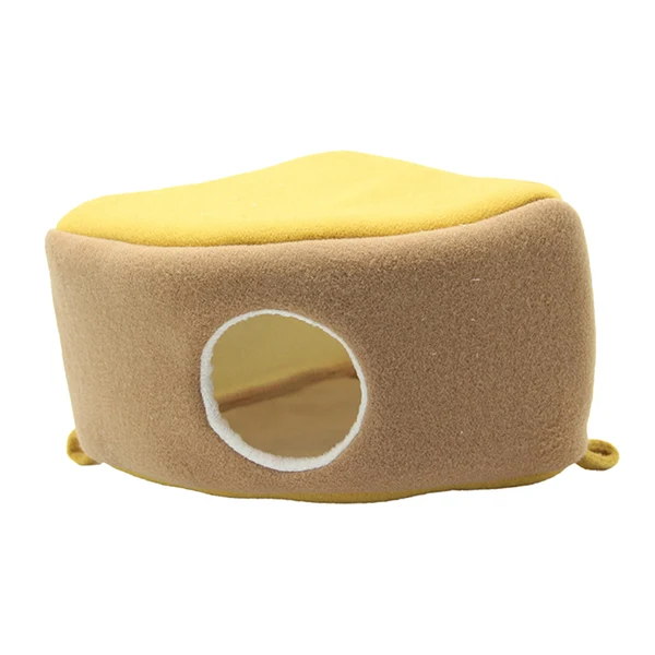 Innovative Maxbell Pet Puppy Rat Chinchilla Hamster Guinea Pig CAKE Bed Nest Warm Cave House Natural