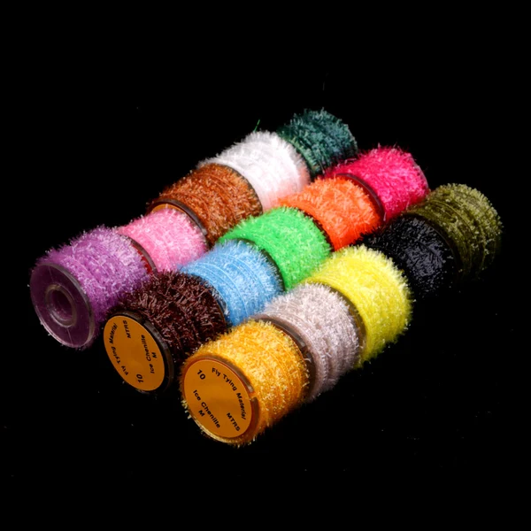 Smooth Maxbell 15 Rolls Fly Fishing Tinsel Chenille Crystal Flash Line Fly Tying Materials Nymph Streamers Lure Making Fine Crafted