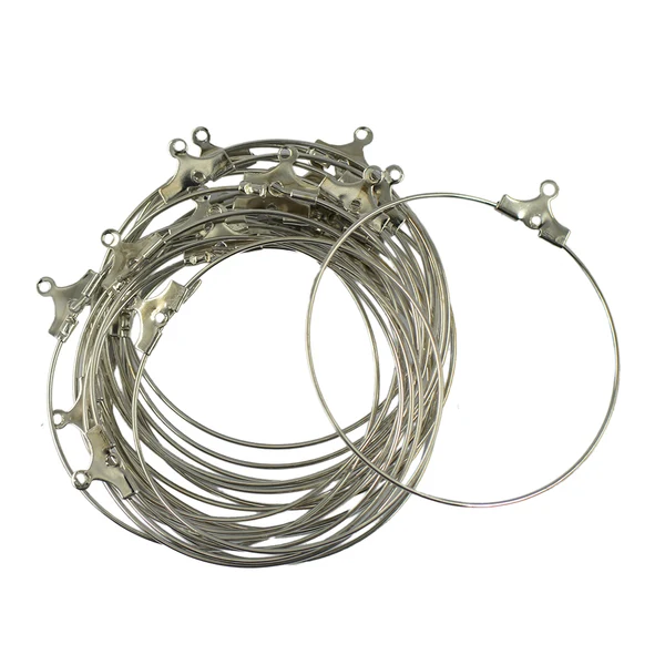 Certified Maxbell 20pcs Bid Hoop Earring Hoop Earring DIY Jewelry Making - Silver Optimized