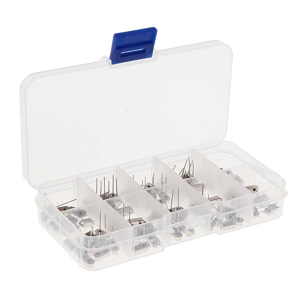 Sophisticated Maxbell Set of 100 Quartz Crystal Oscillator Resonator Assortment Kit 10 Value High Performance Smart