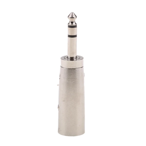 Modern Maxbell XLR Male to 1 4 6.35mm Male Jack Socket Audio Adapter Gender Changer Coupler Silver Trendy