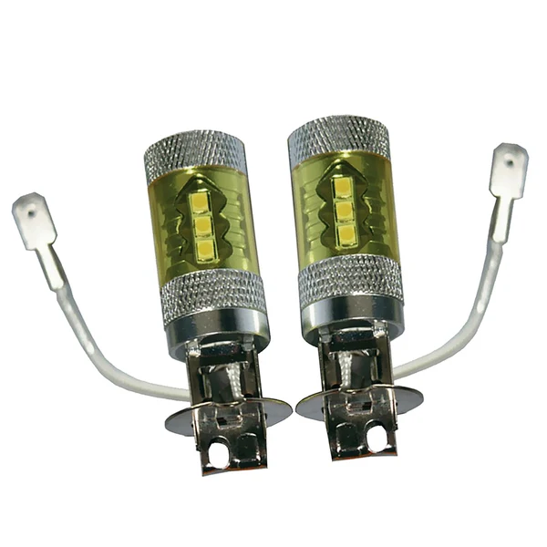 Authentic Maxbell 2X 80W High Power LED DRL Fog Light Lamp 6000K Gold Yellow Driving Bulbs H3 Safe