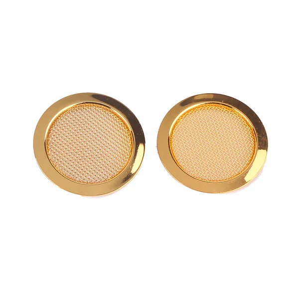 Recyclable Maxbell 2psc Gold Plated Screened Sound Hole Inserts for Dobro Resonator Guitar Dependable