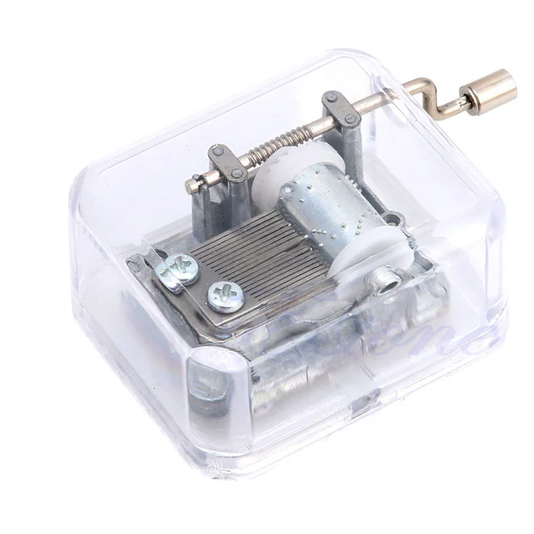 Easy-to-Use Maxbell Hand Crank Music Box Movement Play Romeo and Juliet - Silver Professional