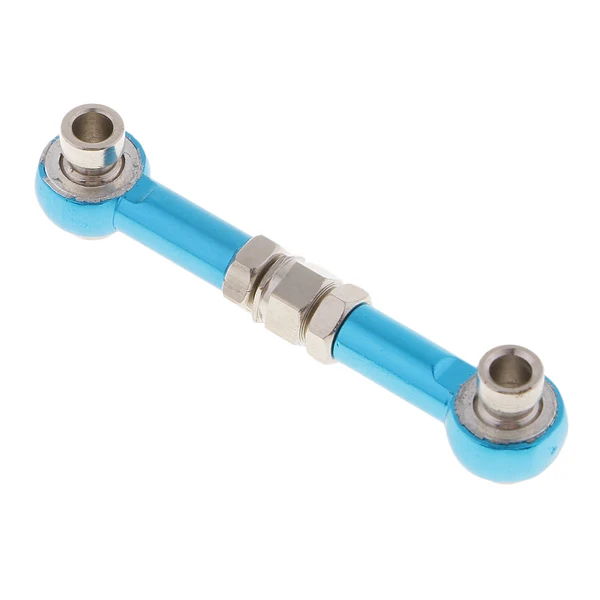 Efficient Maxbell Aluminum Steering Linkage Pull Rod for HSP 94122 94123 1 10 RC Car Blue Enhanced