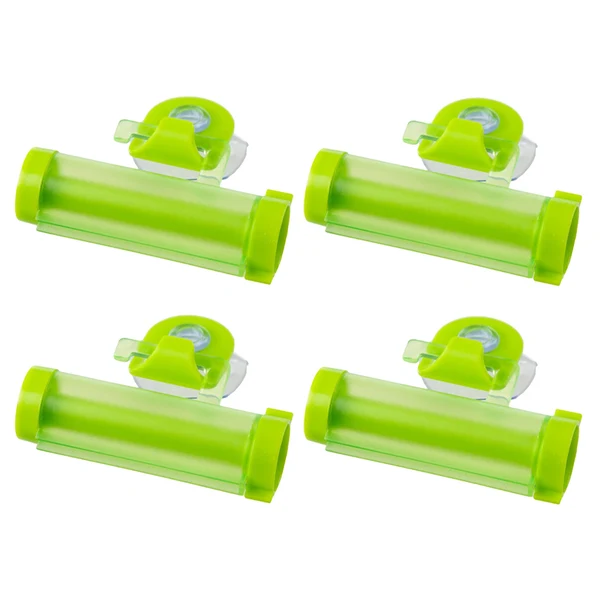 Classic Maxbell 4pcs set Mini Bathroom Toothpaste squeezer Easily install on the Wall Green Official