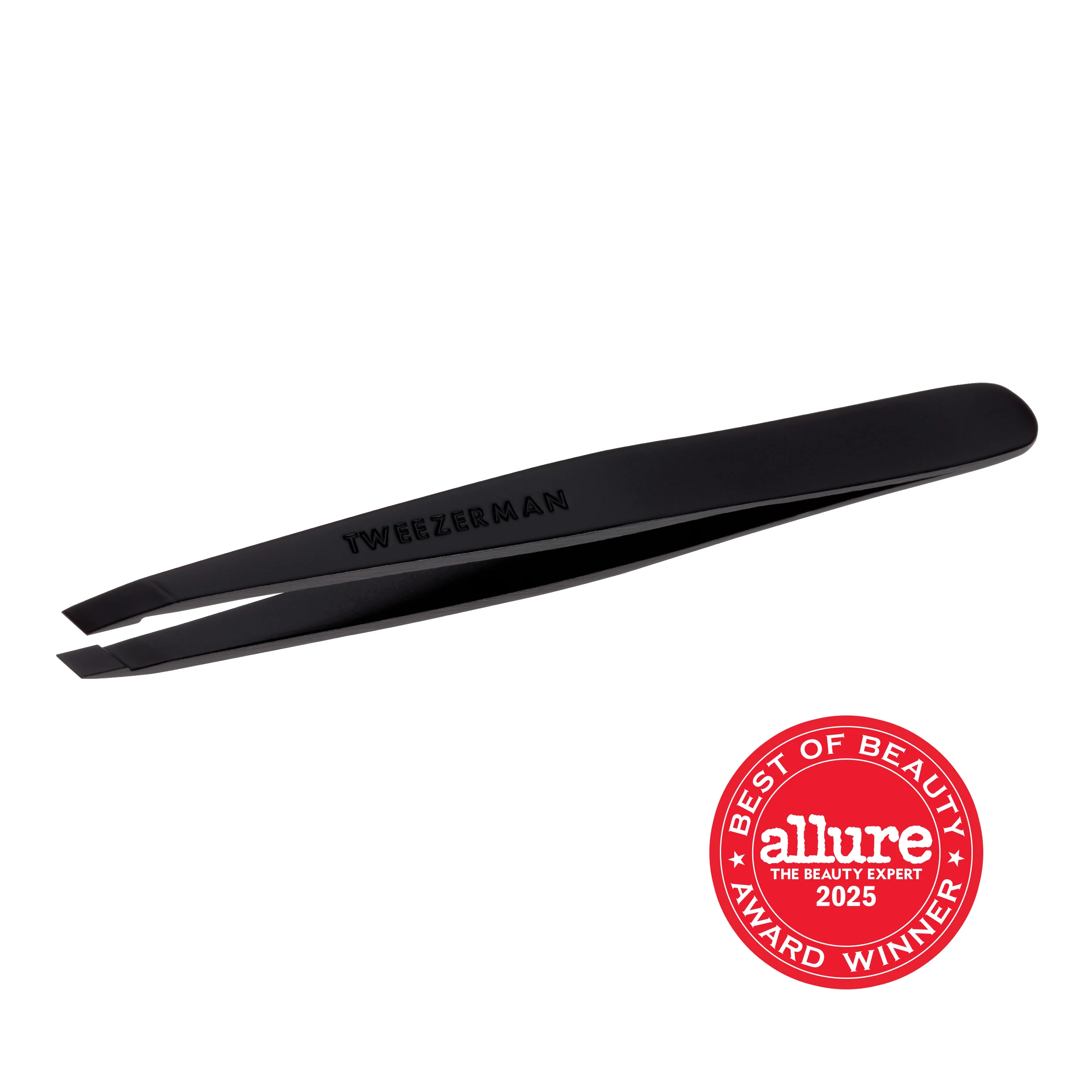 World-Class Black Matte Slant Tweezer Reliable