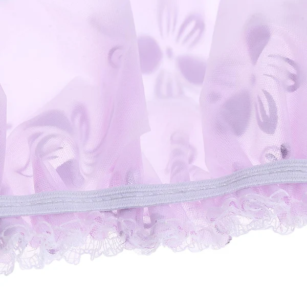 Expertly Made 5 Pieces Reusable Waterproof Cap Women Shower Cap Adult Bathing Hat Purple Modern