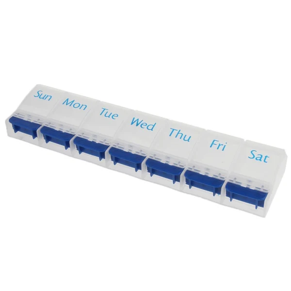 Functional 7 Days Week Pill Tablet Medicine Capsule Box Container Storage Organizer Sunday to Saturday Traditional