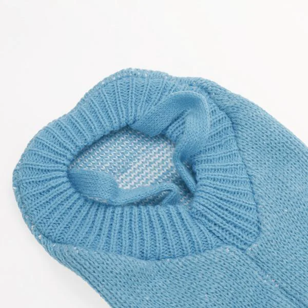 Casual Maxbell Blue Turtleneck Dog Sweater Clothes w Bone Patterns - Size L Genuine