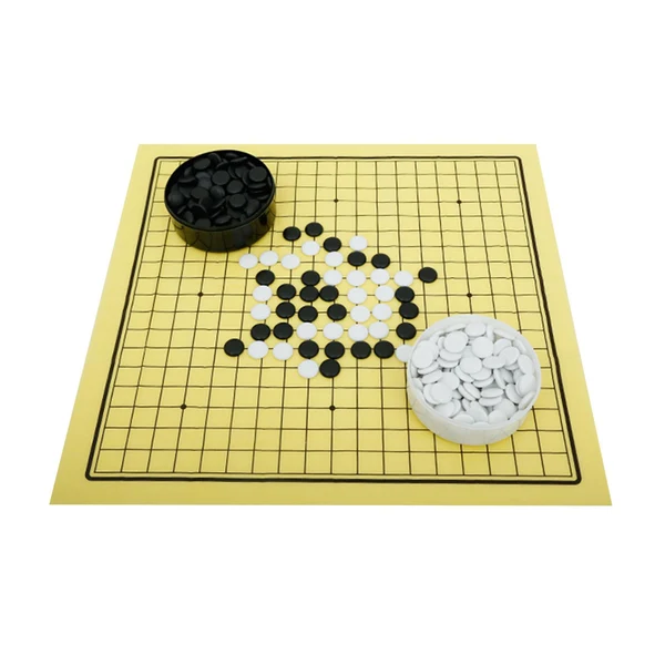 Traditional Maxbell Go Game Set Baduk Weiqi Chess Pieces Gift with Box for Camping Adults Kids Casual