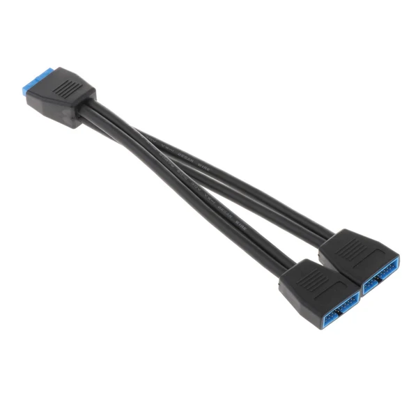 Exceptional Maxbell 19 Pin USB Header Male 1 to 2 Female USB Cable Connector for Motherboard A 200mm Optimized