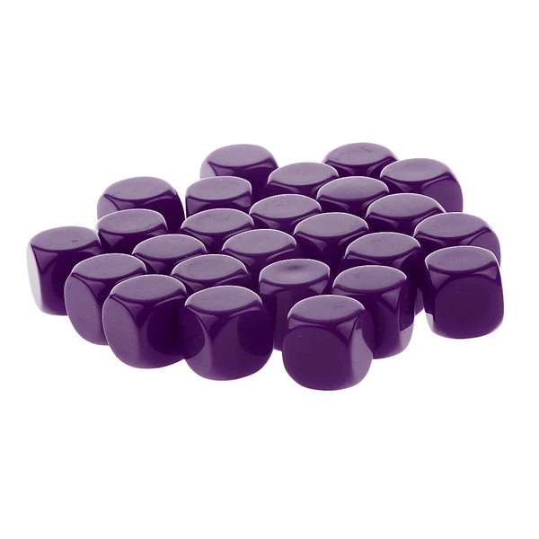 Superior Maxbell Pack of 25pcs Opaque Purple Blank D6 Six Sided Dice Teaching Resources Party Supplies Reliable