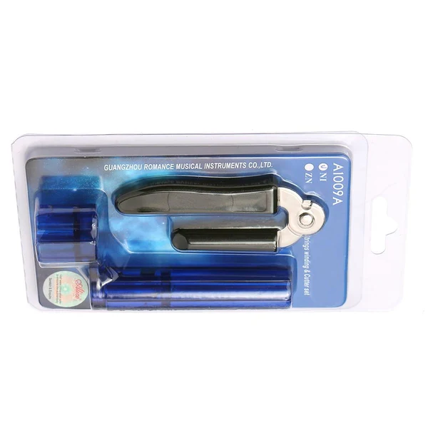 Next-Generation Maxbell Set of Tool for Stringed Instruments-Blue Strings Winder Black String Cutter Premium