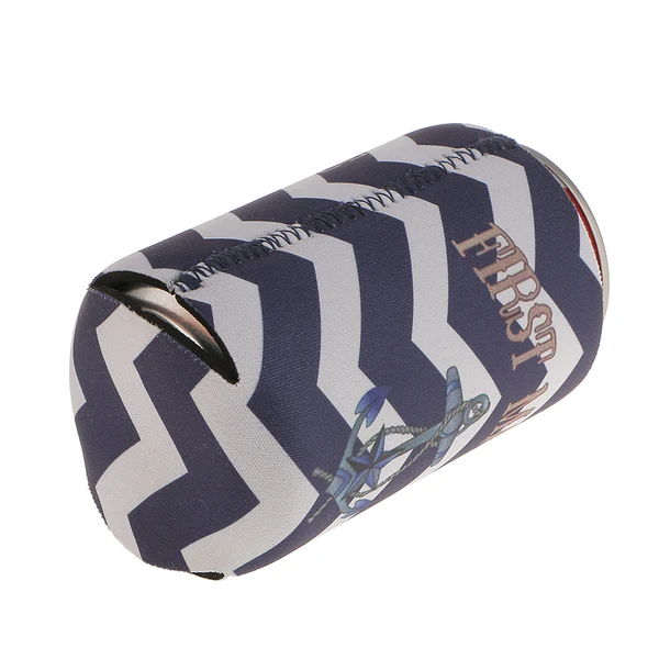 Contemporary Maxbell Set of 2pcs First Mate Captain Anchor Pattern Stubby Beer Bottle Tin Cooler Wrap High-Performance