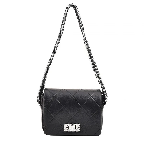 Outstanding Maxbell Women Shoulder Bag Women Clutch Purse Women Handbag Chunky Chain Quilted Black Classic