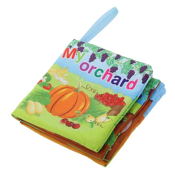 Convenient Maxbell Baby Orchard Theme Cloth Cognize Book Kid Children Intelligence Development Toys Professional