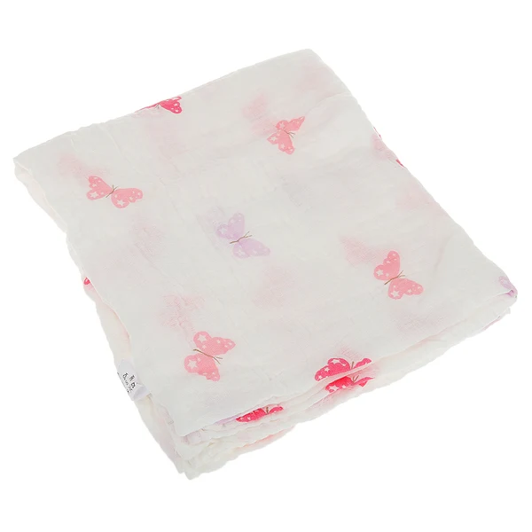 Authentic Maxbell 1Pcs Muslin Cotton Blanket Newborn Baby Blanket Swaddle Bath Towel Butterfly Top-Quality