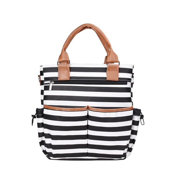 Soft Maxbell Baby Diaper Bag Messenger Organizer Tote with Changing Pad Stripe Advanced
