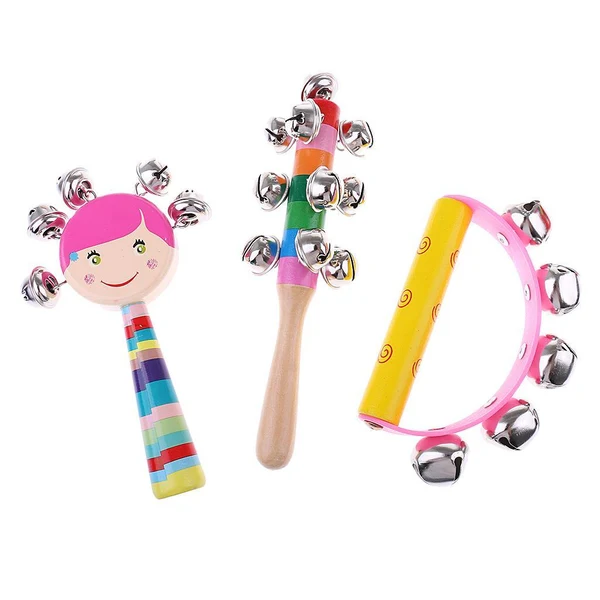 Versatile Maxbell 7Pcs Orff World Educational Wooden Musical Instrument Percussion Drums Bell Children's Toys Gift Top-Quality