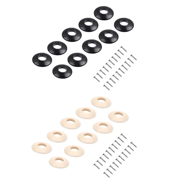 Quality Maxbell 10 Pieces Plastic Washers for Guitar Tuners Machine Head Buttons Cream Reliable