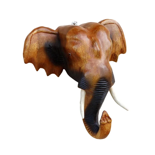 Durable Maxbell Wall Elephant Sculpture Wall Hanging for Living Room Background Housewarming 12inch World-Class
