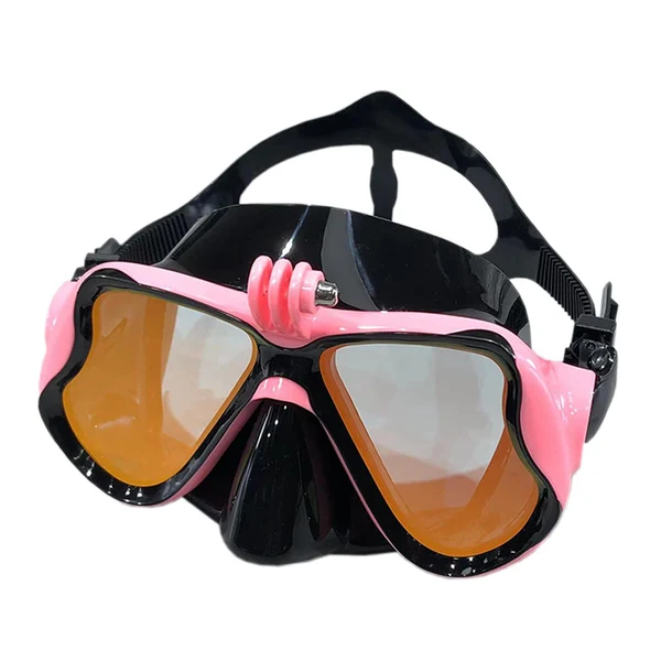 World-Class Maxbell Adult Scuba Diving Mask with Camera Mount Glasses for Underwater Diving H First-Class