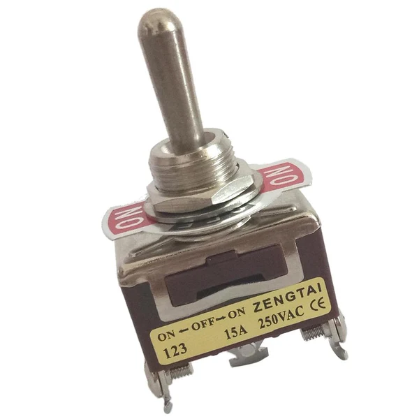 Official Maxbell Toggle Switch SPDT On Off On 3 Position 3 Pins Momentary AC 250V 15A Refined