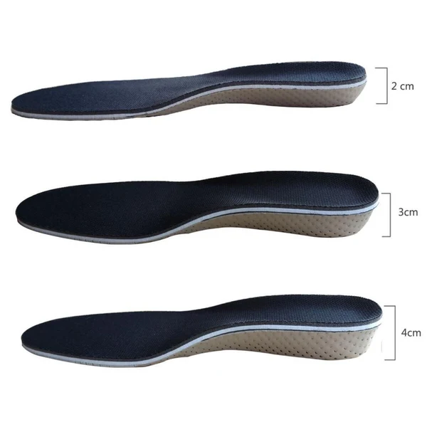 Easy-to-Use Maxbell Soft Memory Foam Invisible Arch Heel Height Increase Taller Insoles - 3cm Original Design