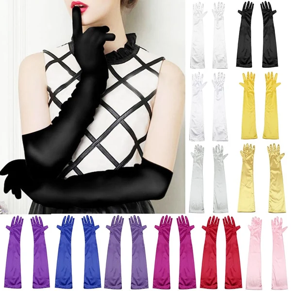 Efficient Maxbell Women's Ladies Opera Evening Party Long Gloves Black Unique