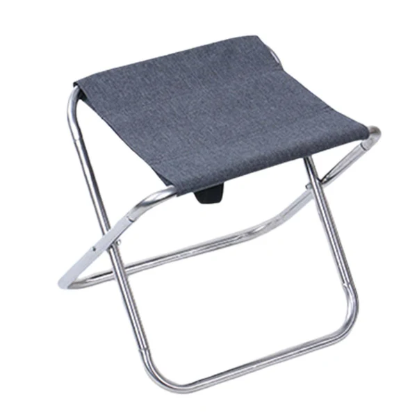 Recyclable Maxbell Camping Stool Folding Adults Collapsible Portable for Garden Backyard Hiking Gray High-Grade