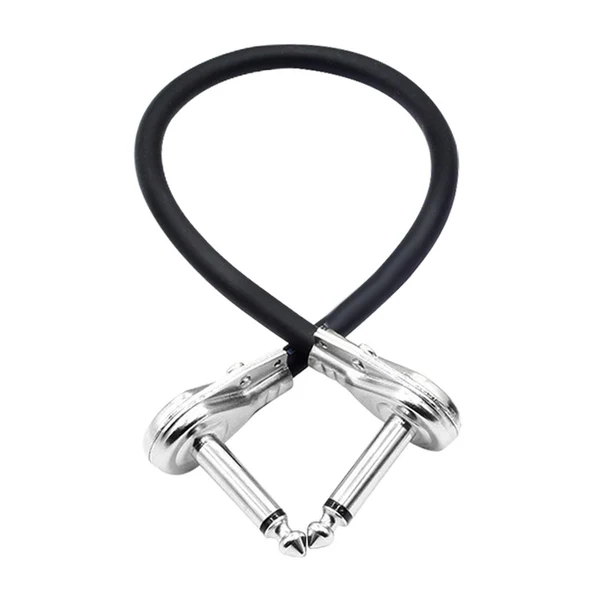 Durable Maxbell Guitar Effect Pedal Cable Right Angle Connector Noiseless Professional Functional