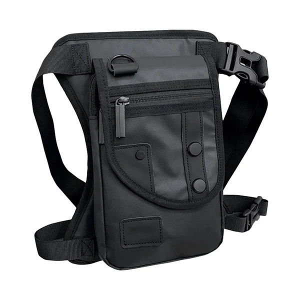 Long-Lasting Maxbell Drop Leg Pouch Bag Fishing Tackle Bag Fittings for Biking Hiking Traveling Black Reliable