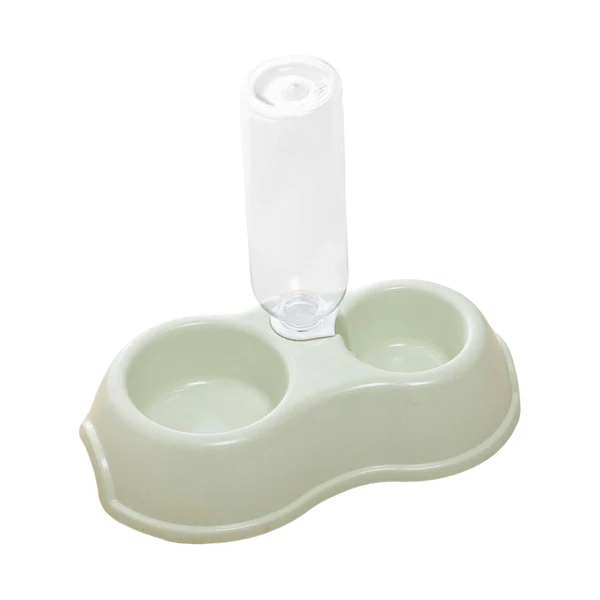 Elegant Maxbell Pets Water and Food Bowl Set Small Animals Watering Double Cats Dogs Bowls Green World-Class