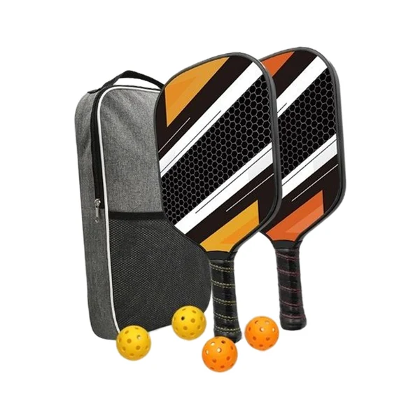 Prestigious Maxbell 2Pieces Pickleball Paddles Rackets with 4pcs Pickleball Balls and Carry Bag Black Superior