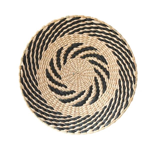Casual Maxbell Wall Decor Artistic Grass Weave Pattern Decoration for Kitchen Entryway Style C 30cm Reusable