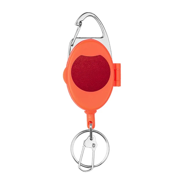 Clean Maxbell Fly Fishing Zinger Cards Holder Retractable Badge Holder Key Chain Reel Clip Red Next-Generation