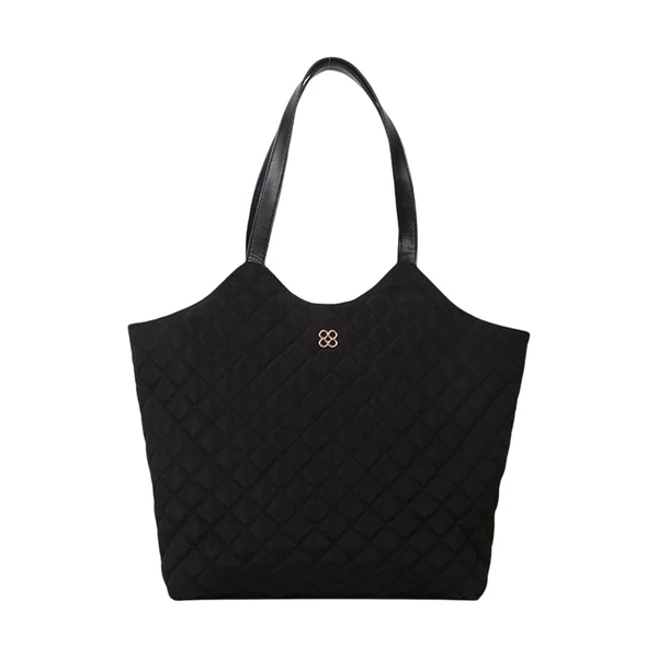 Classic Maxbell Female Woman Casual Shoulder Bag Handbag Tote Soft Quilted Practical Sturdy Black Verified