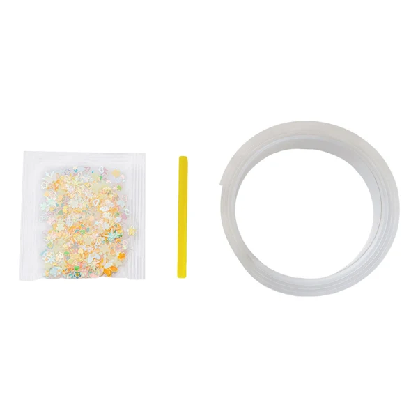Fashionable Maxbell Bubble Blowing Double Sided Tape Wall Mount Tape Creative DIY Crafts Sticky Yellow Sequins High-End
