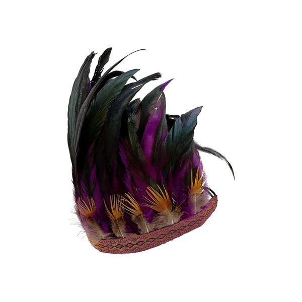 Certified Maxbell Indian Feather Headband Stage Show Costume Accessories Dress up Festival 55-60CM Advanced