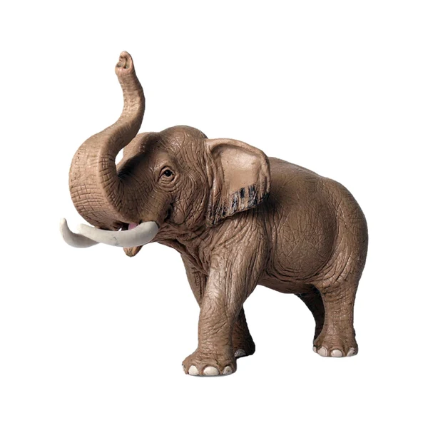 Enhanced Maxbell Mini Elephant Model Action Figure Decor Lifelike for Home Shelf Children Environmentally Friendly