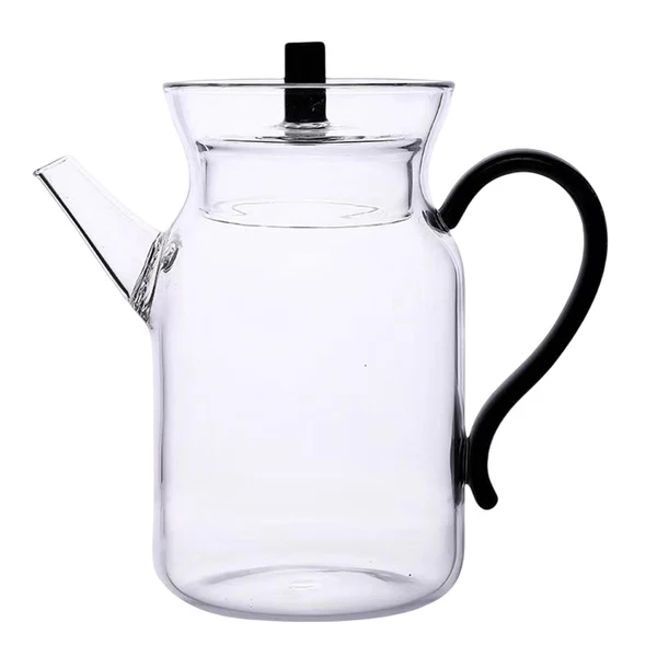 Exceptional Maxbell Kitchen Glass Pitcher with Lid 350 ml Brewer Ice Drip Coffee Pot for Bar Black Crafted